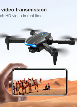 Drones Quadcopter 5G 4K GPS Drone X Pro with HD Dual Camera WiFi FPV Puce Gaia