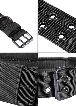 2" Wide Tactical Heavy Duty Nylon Large Dog Collar K9 Military With Puce Gaia