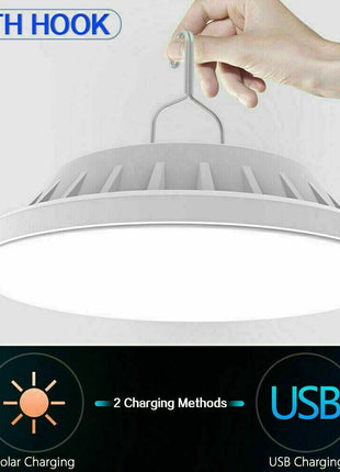 Rechargeable 60 LED Outdoor Camping Tent Light USB & Solar Lantern Puce Gaia