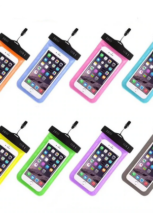 3 Pack Waterproof Floating Cell Phone Pouch Dry Bag Case Cover For Puce Gaia