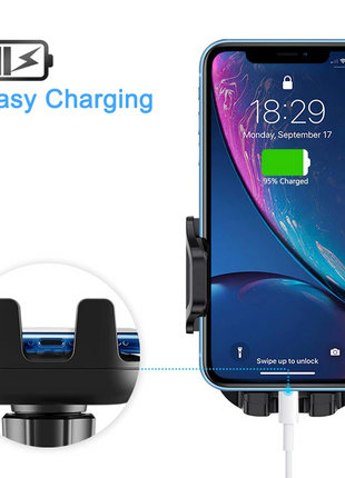 360° Universal Mount Holder Car Stand Windshield For Mobile Cell Phone Puce Gaia