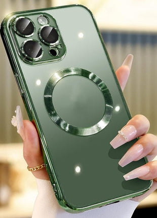 For Apple iPhone 14 13 12 11 Pro Max Case Mag Safe Magnetic Camera Puce Gaia