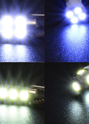 14Pcs T10 36mm LED Interior Car Accessories Kit Map Dome License Plate Puce Gaia