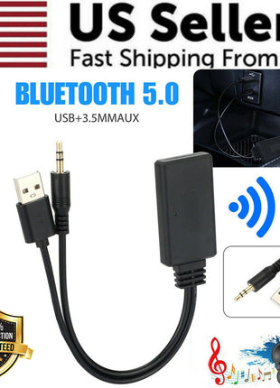 2 In 1 USB Bluetooth 5.0 Transmitter Receiver Adapter Wireless For PC Puce Gaia