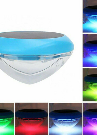 Solar LED RGB Light Outdoor Garden Pond Swimming Pool Floating Puce Gaia