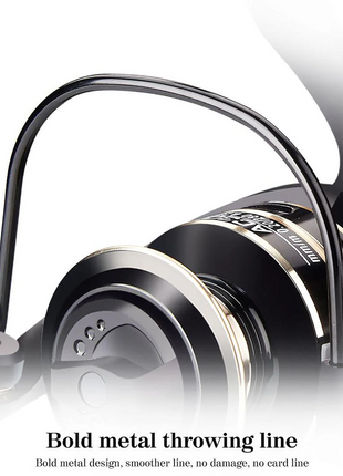 12BB Metal Spinning Fishing Reel 5.2:1 Freshwater Saltwater Left Right Puce Gaia