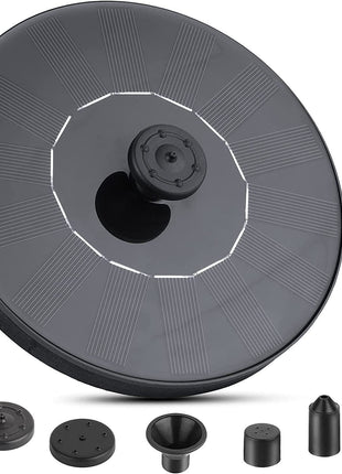 Solar Power Bird Bath Fountain Pump Upgrade 1.4W Solar Fountain With 4 Puce Gaia