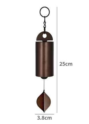 Large Deep Resonance Serenity Metal Bell Heroic Wind Chimes Outdoor Puce Gaia