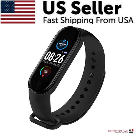 M4 Smart Watch Band Blood Pressure Bracelet Wristband Fitness Tracker Puce Gaia