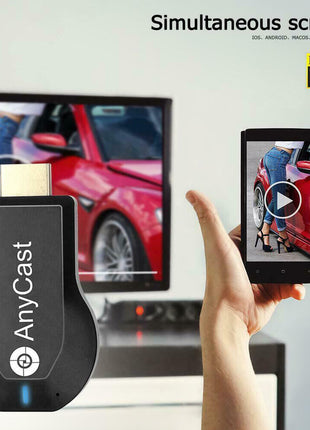 4K WiFi HDMI Anycast Miracast Airplay TV Wireless Display DLNA Dongle Puce Gaia