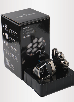 7D Cordless Shaver Hair Trimmer Men’s 5-In-1 Electric Head Shaver Puce Gaia