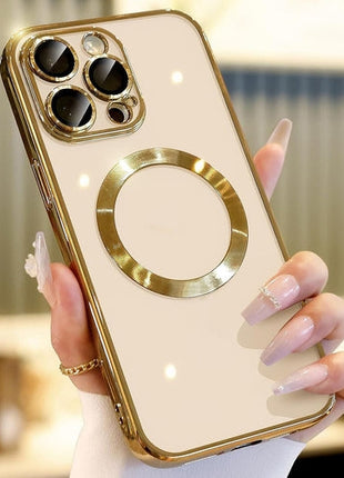 For Apple iPhone 14 13 12 11 Pro Max Case Mag Safe Magnetic Camera Puce Gaia