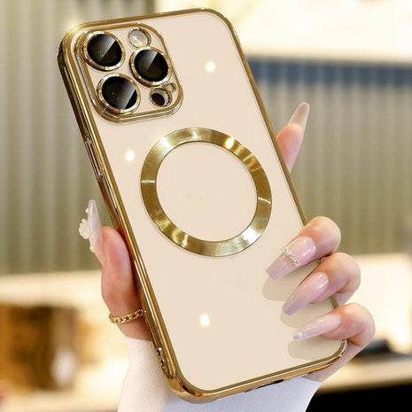 For Apple iPhone 14 13 12 11 Pro Max Case Mag Safe Magnetic Camera Puce Gaia