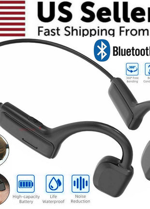Bone Conduction Headphones Bluetooth 5.1 Wireless Earbuds Outdoor Puce Gaia