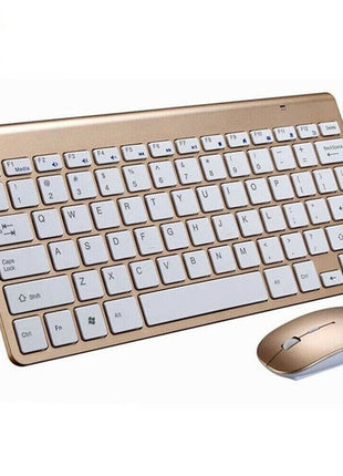 Mini Wireless Keyboard And Mouse Set Waterproof 2.4G For Mac Apple PC Puce Gaia