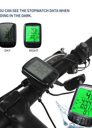 Bike Bicycle Speedometer Cycle Digital Odometer Computer Waterproof Puce Gaia