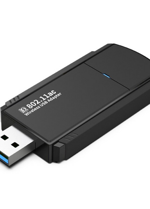 USB 3.0 Wireless WIFI Adapter 1300Mbps Long Range Dongle Dual Band Puce Gaia