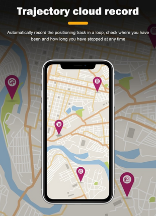 GPS Tracker Real-Time Tracking Locator Device GPRS GSM Car/Motorcycle Puce Gaia