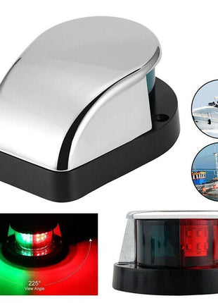 Waterproof Boat Navigation Light LED Bow Marine Front Pontoon Lamp Red Puce Gaia