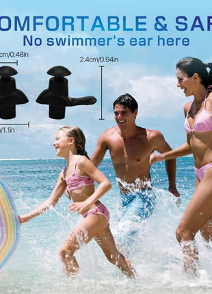 5/10 Pairs Soft Silicone Ear Plugs For Swimming Sleeping Anti Snore Puce Gaia