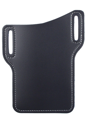 Men Cell Phone Belt Pack Bag Loop Waist Holster Pouch Case Leather Puce Gaia