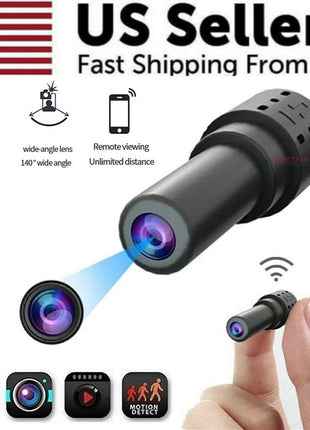 WiFi Wireless Spy 4K Mini Camera Pinhole DIY Hidden HD Screw IP DVR Puce Gaia