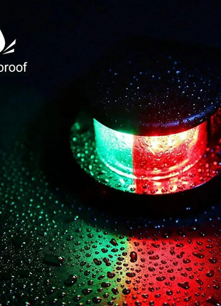 Waterproof Boat Navigation Light LED Bow Marine Front Pontoon Lamp Red Puce Gaia