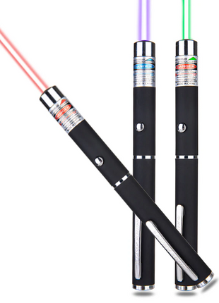 3 Packs 900Mile Laser Pointer Pen Green Blue Red Light Visible Beam Puce Gaia