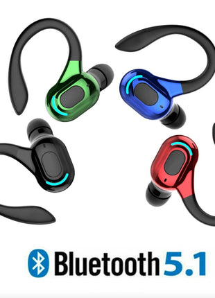 New Bluetooth 5.1 Headset Wireless Earbuds Earphones Stereo Headphones Puce Gaia