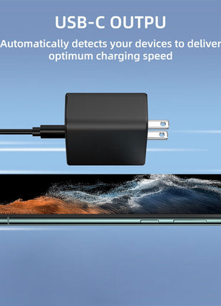 45W USB-C Super Fast Wall Charger + 6FT Cable For Samsung Galaxy S20 Puce Gaia