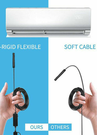 5M 6LEDs Snake Endoscope Borescope 8mm Inspection USB Camera Scope For Puce Gaia