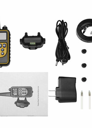 2700 FT Remote Dog Shock Training Collar Rechargeable Waterproof LCD Puce Gaia