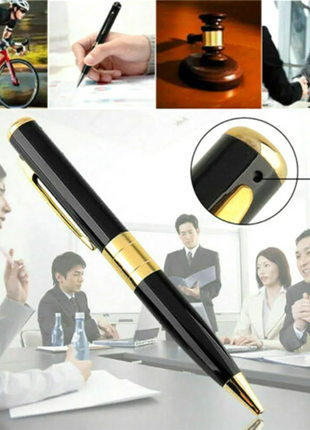 Pen Camera Cam Mini Hidden Pocket Audio Video Recorder DVR Security Puce Gaia