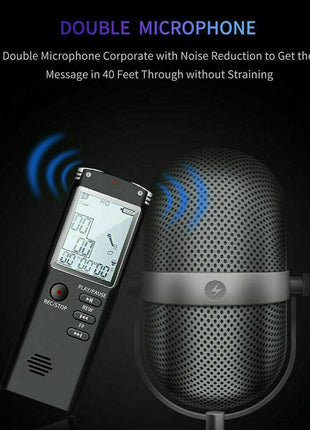 32G Voice Activated Mini Digital Sound Audio Recorder Dictaphone MP3 Puce Gaia