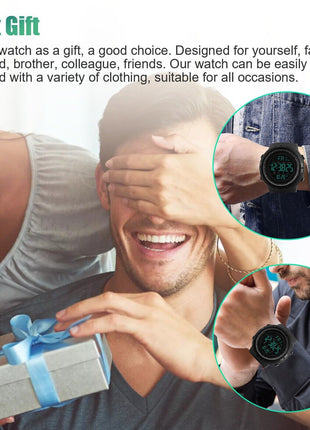 SKMEI Men's Digital Army Military Sport Quartz Analog Chrono Puce Gaia