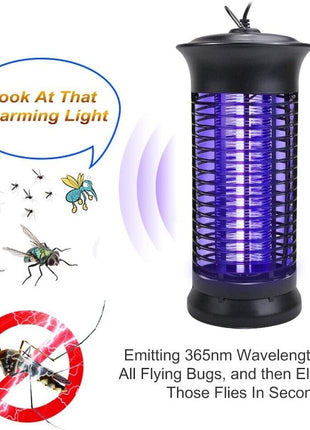 Electric Fly Gnat Killer Lamp Pests Fly Insect Trap Mosquito Bug Puce Gaia