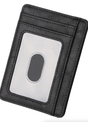 Mens Leather Slim Wallet Credit Card Holder RFID Blocking Pocket ID Puce Gaia