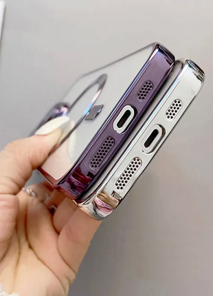 For Apple iPhone 14 13 12 11 Pro Max Case Mag Safe Magnetic Camera Puce Gaia