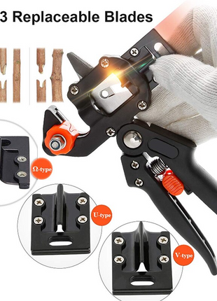 Garden Tree Grafting Knife Pruning Pruner Shears Snip Scissors Cutting Puce Gaia