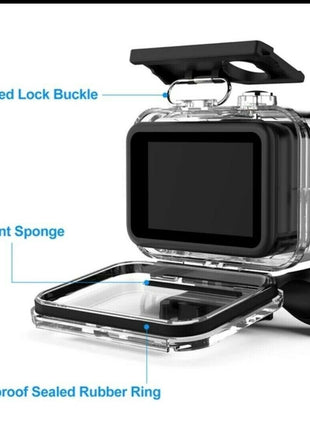 For GoPro Hero 11 10 9 Black Underwater Waterproof Housing Case Diving Puce Gaia