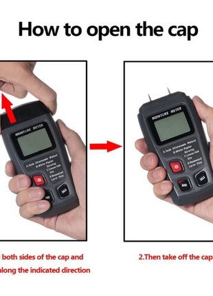 Digital LCD Wood Moisture Meter Detector Tester Wood Firewood Paper Puce Gaia