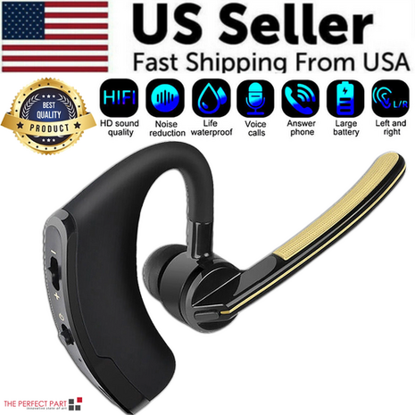 Bluetooth Earpiece Wireless Headset Noise Cancelling Headphones Driver Puce Gaia