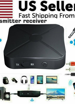 2in1 Bluetooth Transmitter Receiver Wireless Adapter TV Home Stereo Puce Gaia