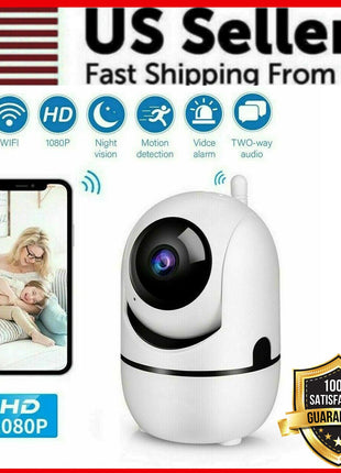 1080P WiFi Wireless Indoor Home Security Camera Night Vision Baby Pet Puce Gaia