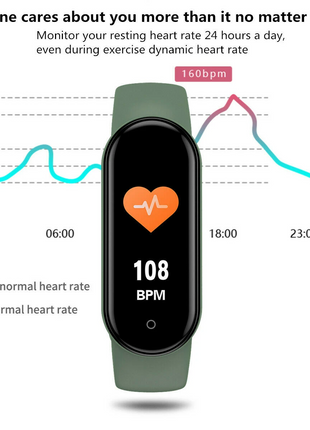M4 Smart Watch Band Blood Pressure Bracelet Wristband Fitness Tracker Puce Gaia