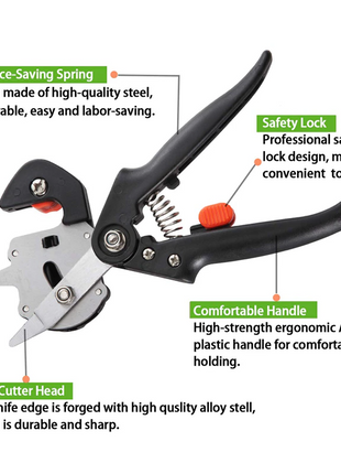 Garden Tree Grafting Knife Pruning Pruner Shears Snip Scissors Cutting Puce Gaia