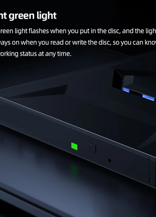 External CD DVD Drive USB 3.0 Writer Burner Player for PC Laptop Puce Gaia
