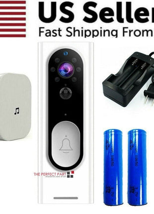 WiFi Ring Doorbell 1080P HD Security Camera Wireless Door Bell Camera Puce Gaia