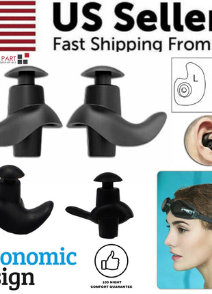 5/10 Pairs Soft Silicone Ear Plugs For Swimming Sleeping Anti Snore Puce Gaia