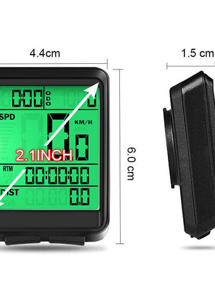 Bike Bicycle Speedometer Cycle Digital Odometer Computer Waterproof Puce Gaia